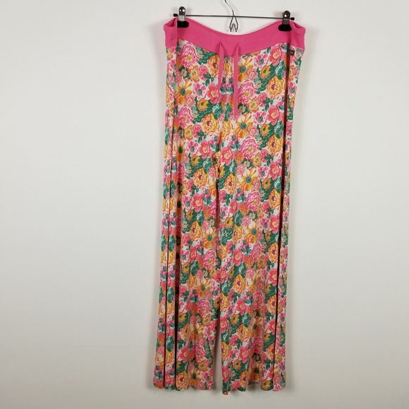 Matilda Jane Pajama Set Womens XL Floral Striped Raglan Sleepwear NWT - Picture 5 of 8